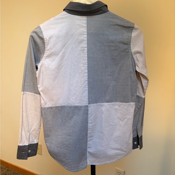 Jonathan Simkhai EUC pieced color block button up top - Picture 5 of 9